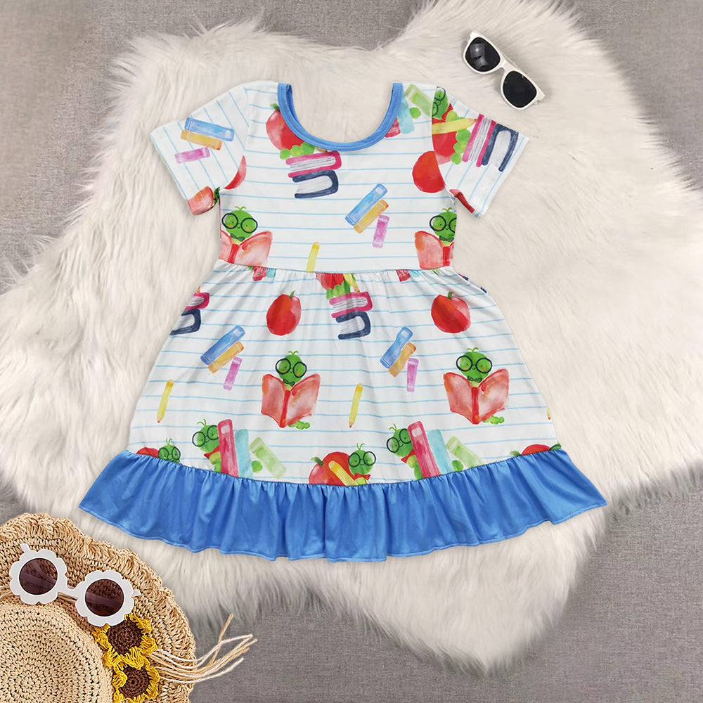 RTS baby girls clothes  short Sleeve dress
