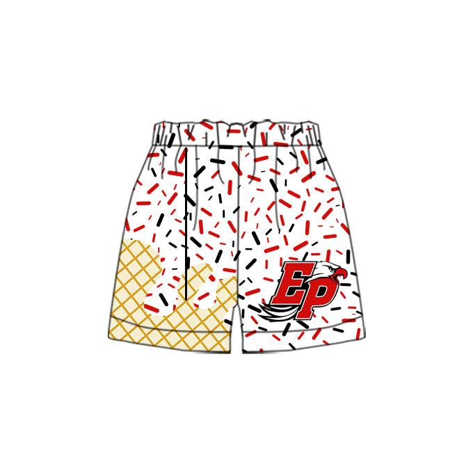 custom moq 3 eta 6-8weeks baby boys clothes team color summer shorts