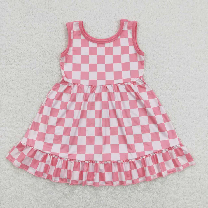 RTS NO MOQ Baby Girl Clothes Short-sleeved dress