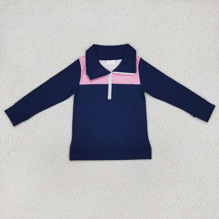 RTS NO MOQ Sibling Baby boy girl clothes pullover long sleeve tops