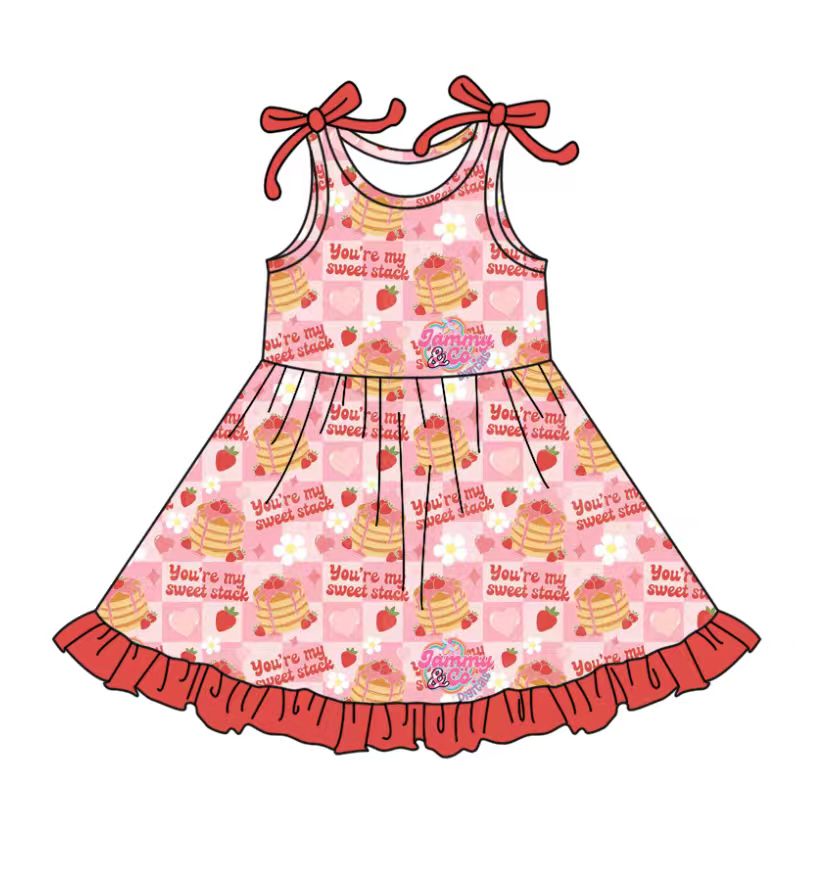 Custom moq 5 mix size milk silk baby girl clothes cake suspender dress
