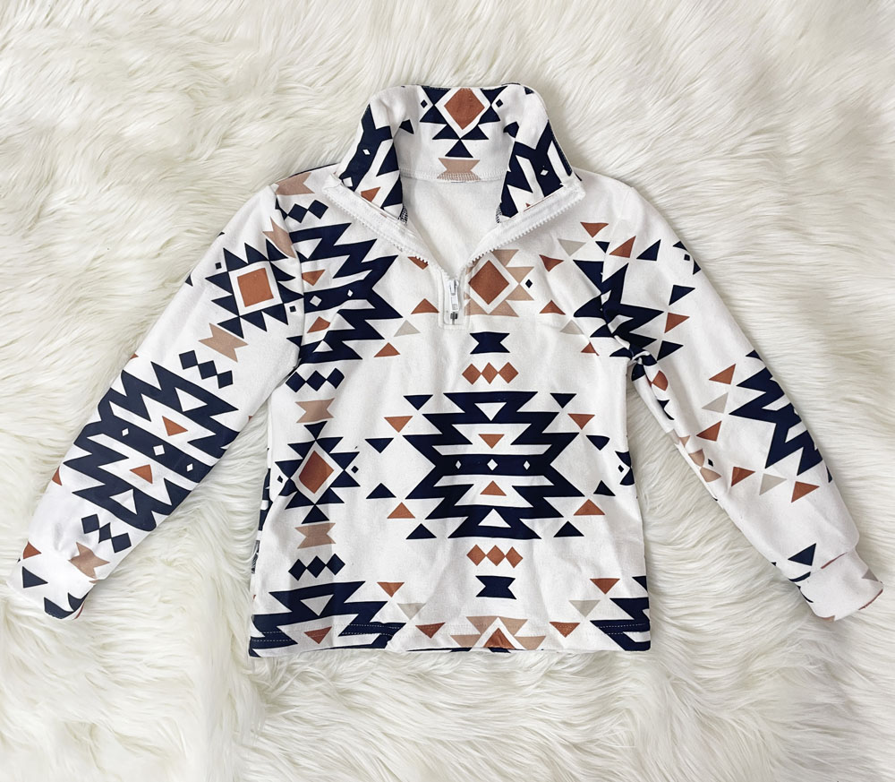 Custom moq 5 each style eta 6-7weeks baby boy clothes geometric camouflage long sleeve tops-25.7.24