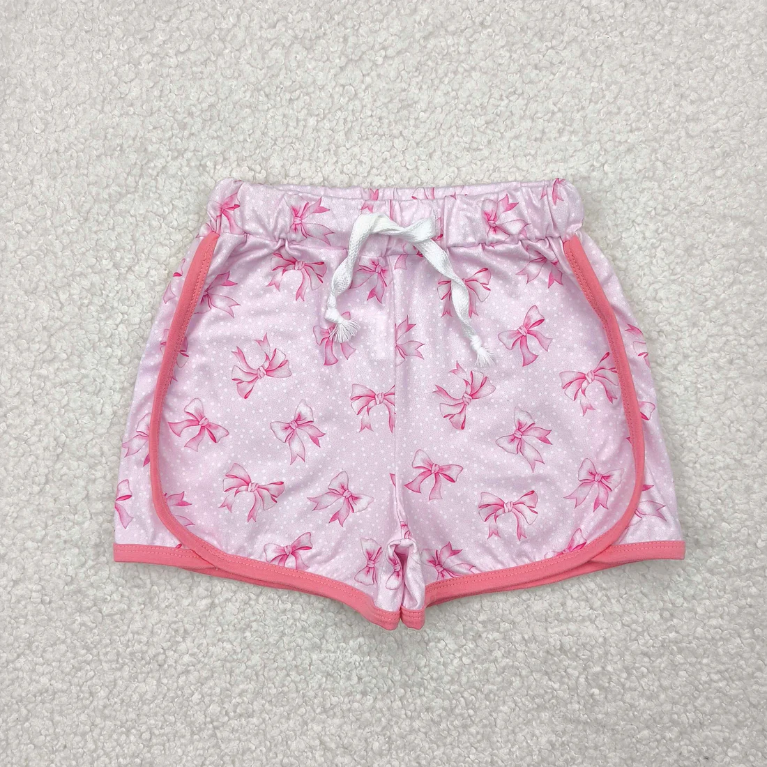 RTS NO MOQ Sibling Baby girls clothes Summer bow floral Shorts