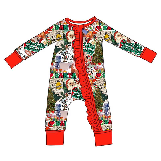 Custom moq 5 each style eta 6-7weeks baby girl clothes Christmas long sleeve romper-25.8.2