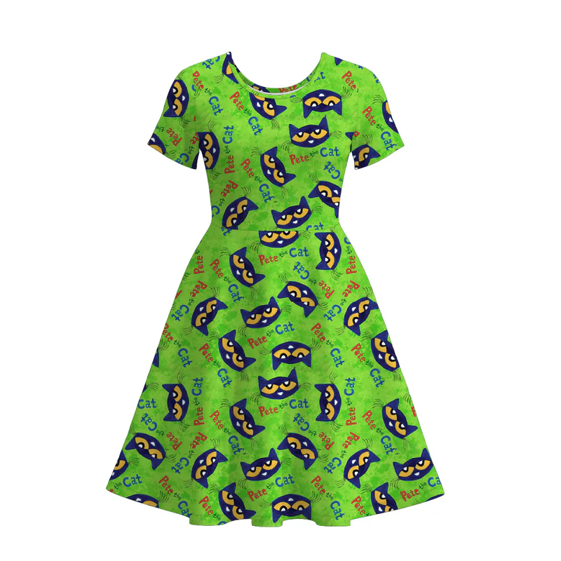Custom moq 5 each style eta 6-7week adult clothes short sleeve dress