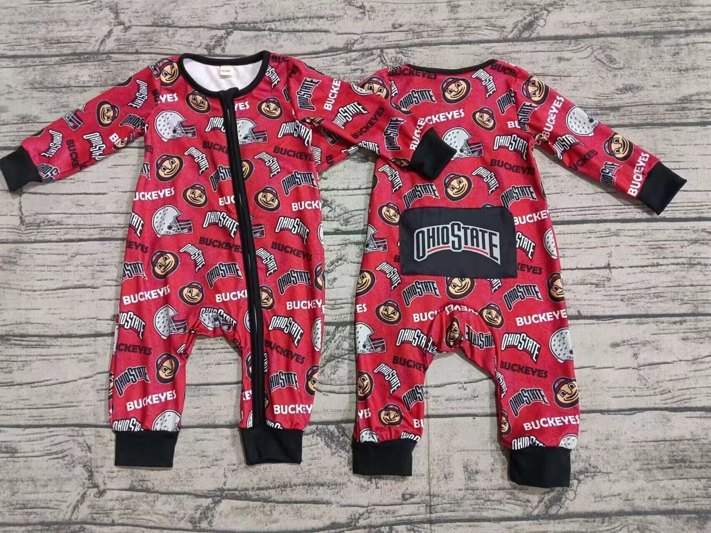 Deadline  September 4 custom no moq eta 6-7weeks Red letter emoji long-sleeved jumpsuit