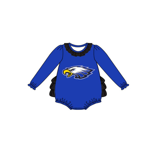 Custom moq 5 mix size milk silk baby girl clothes cute blue long seeve romper-25.10.20