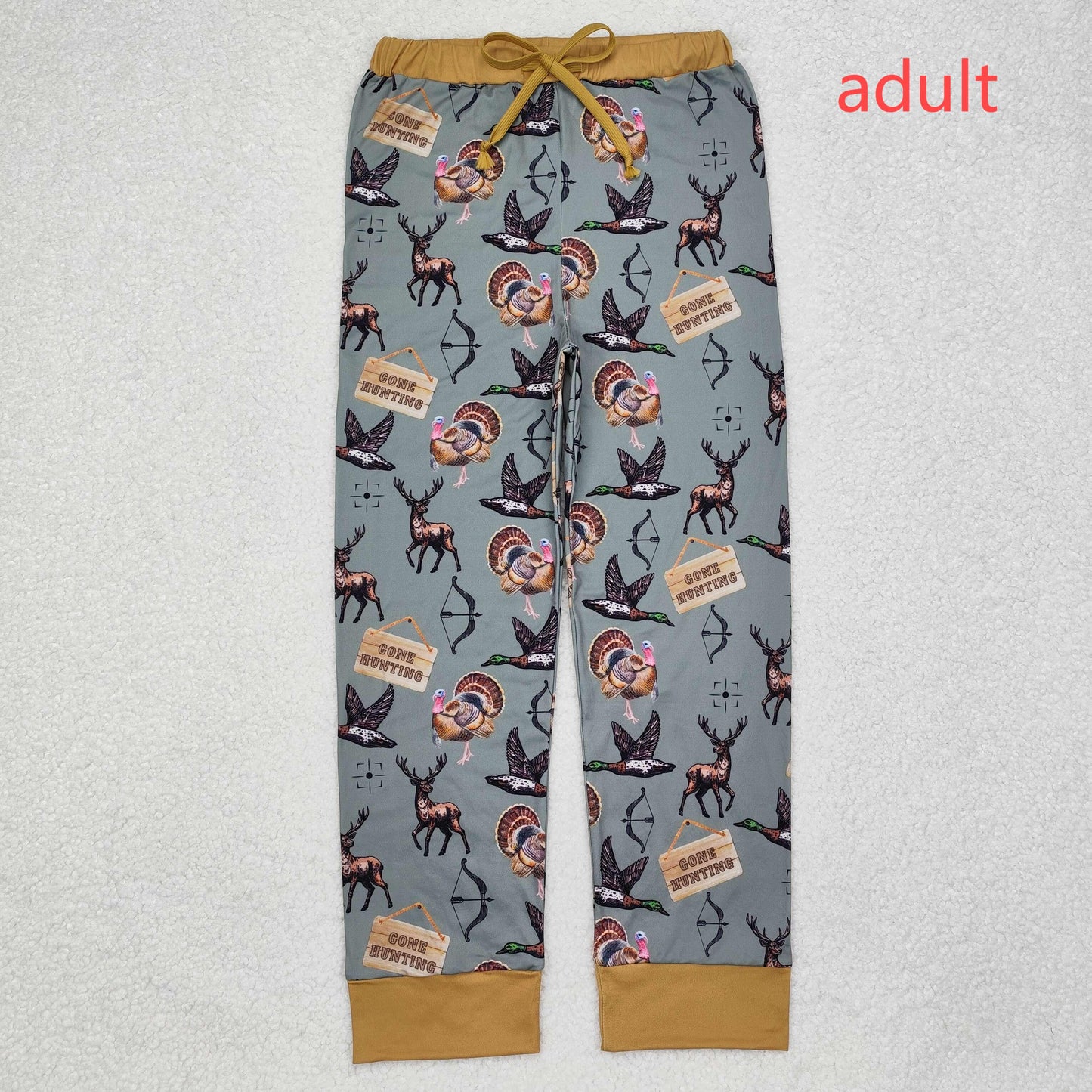 RTS NO MOQ Sibling Adult and Baby Girls Bamboo Thanksgiving turkey Pajamas Clothes Sets