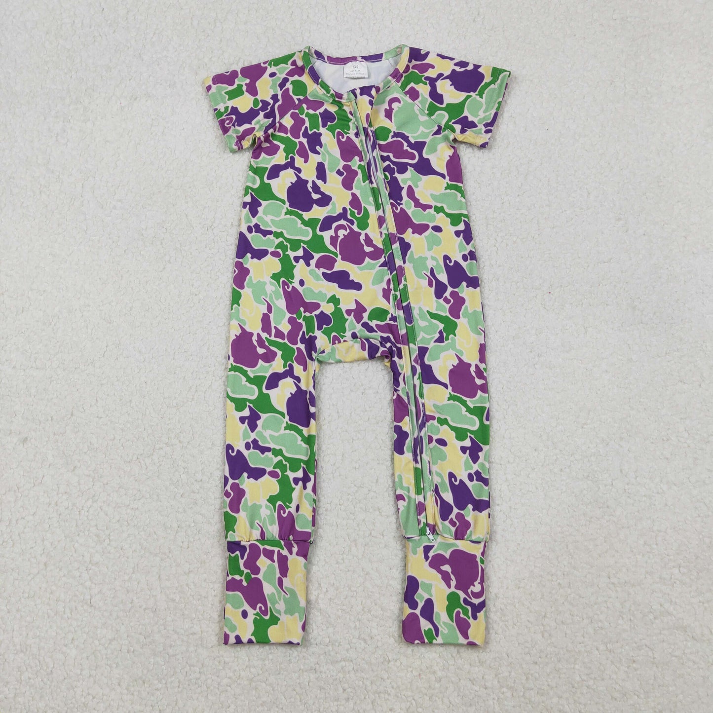 RTS NO MOQ Sibling Baby boy girls clothes mardi gras long-sleeve rompers