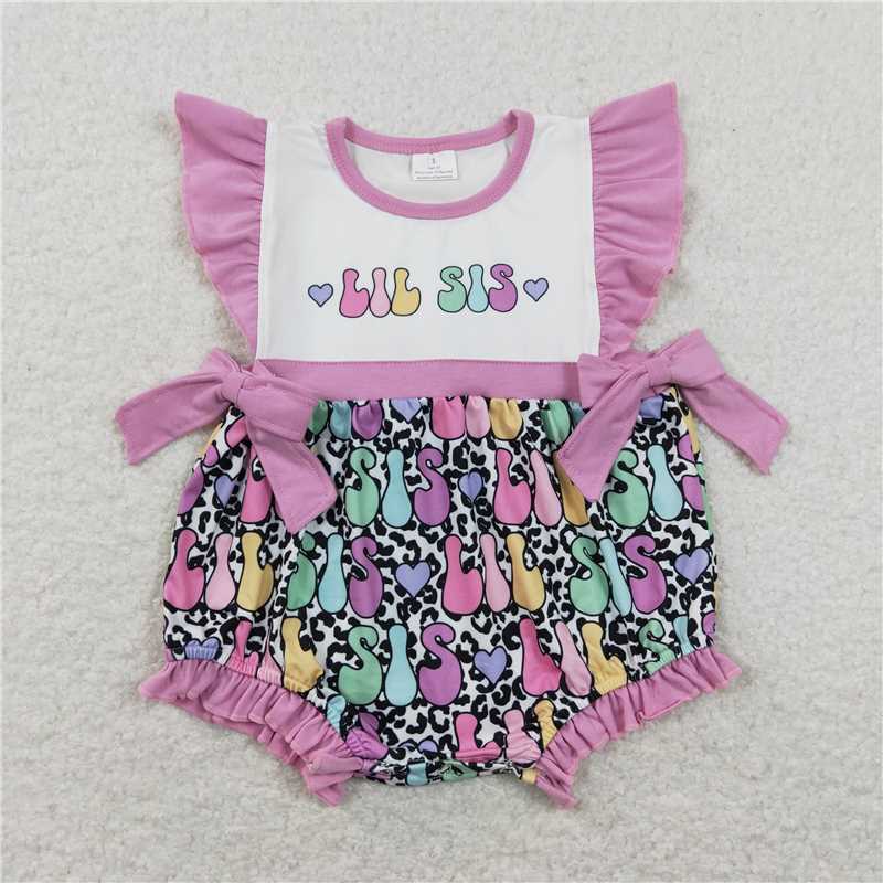 RTS NO MOQ baby girl clothes sis Rompers Clothes Sets