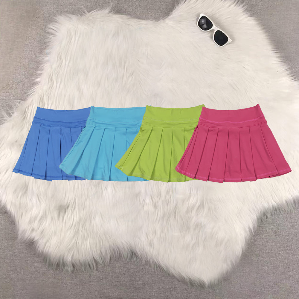 RTS Sibling baby girls clothes yoga solid color summer shorts skirts