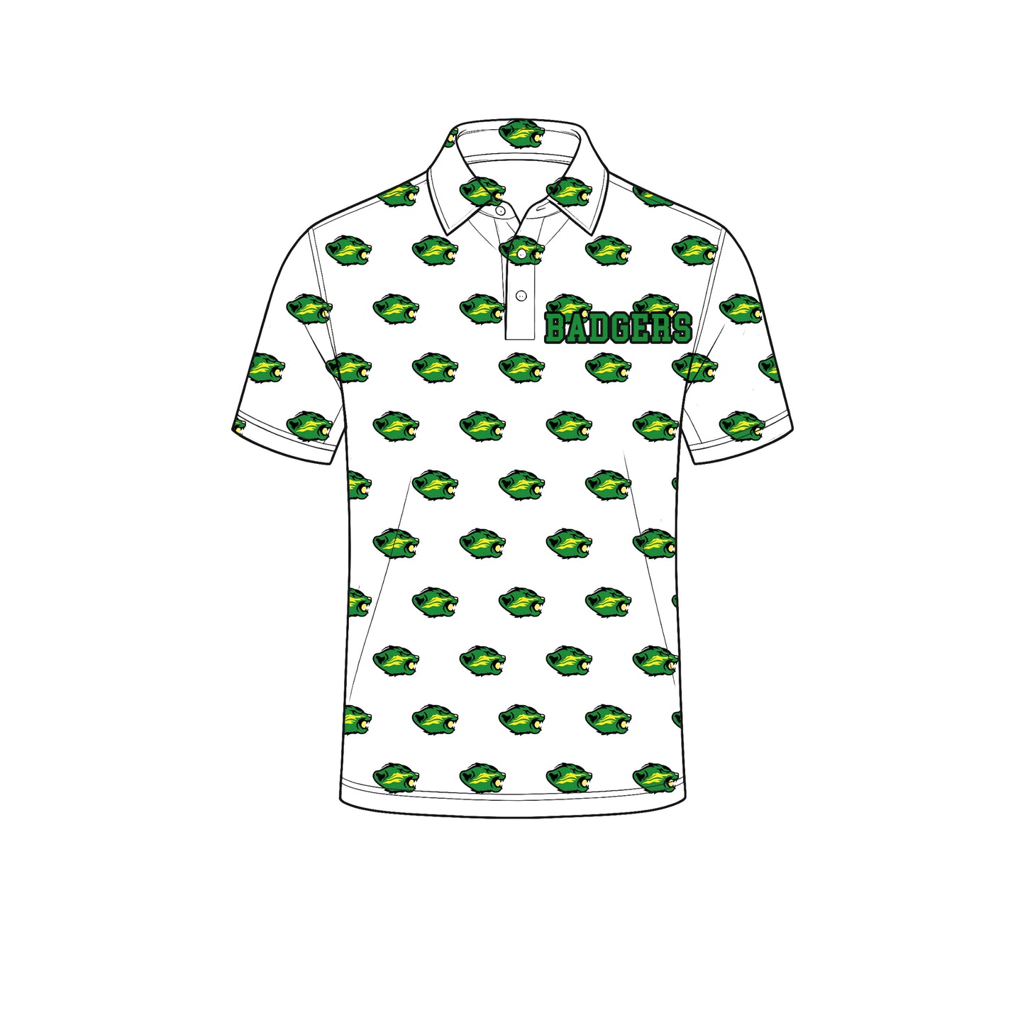 custom moq 5 mix size XY072905 Adult Men White Short Sleeve Polo Shirt Letter Print Team Casual Top