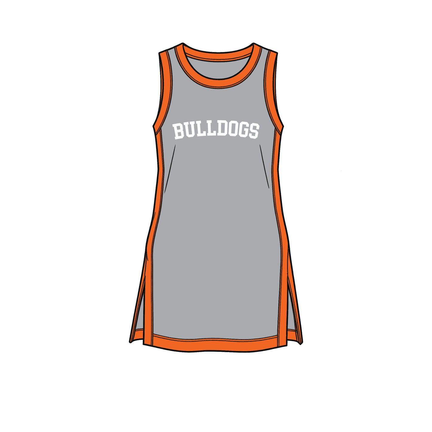 custom moq 5 mix size XY072008 Baby Girls Letter Print Summer Sleeveless Knee Length Team Dress