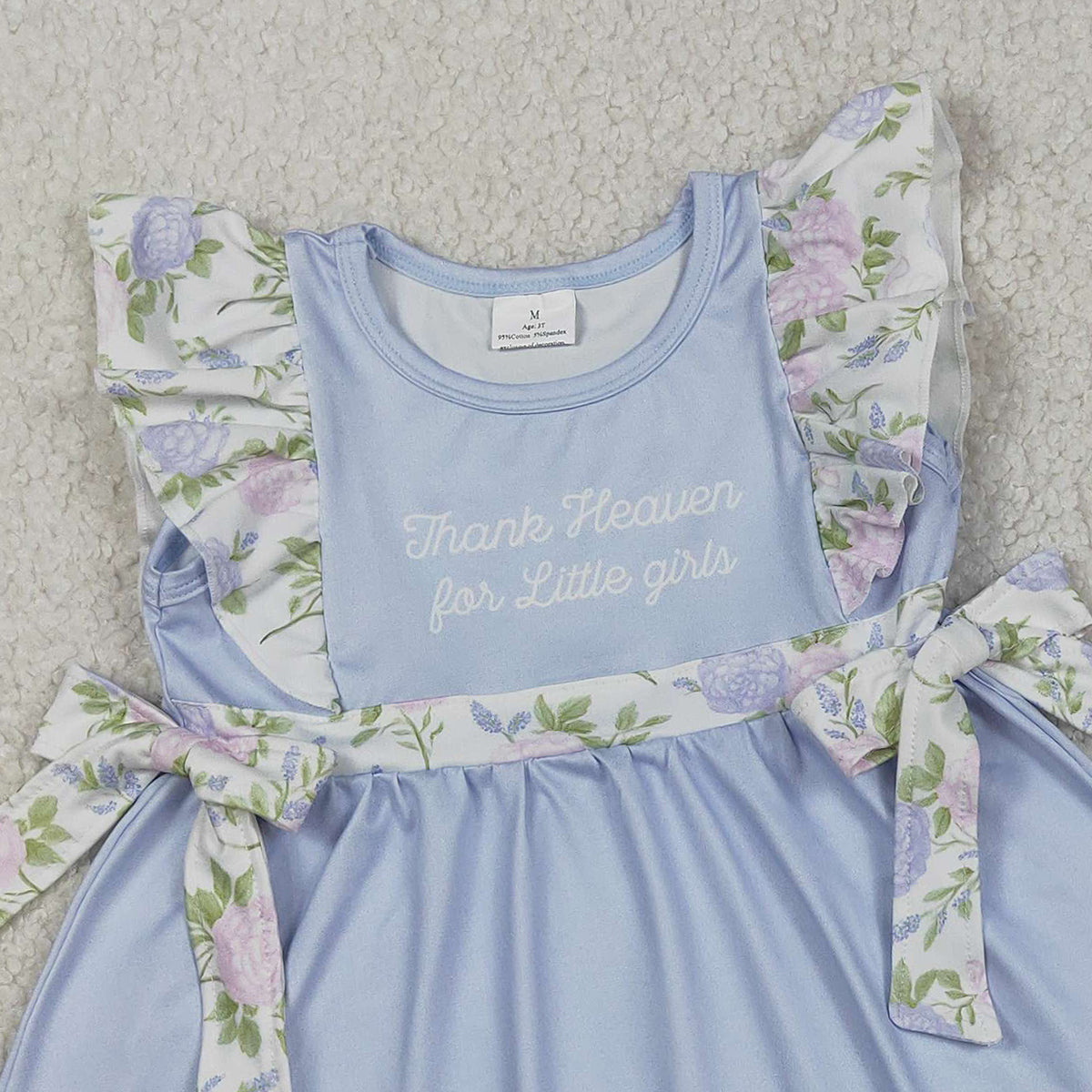 RTS NO MOQ GSSO2846 Baby Girl's Floral Tunic And Ruffle Shorts Outfit