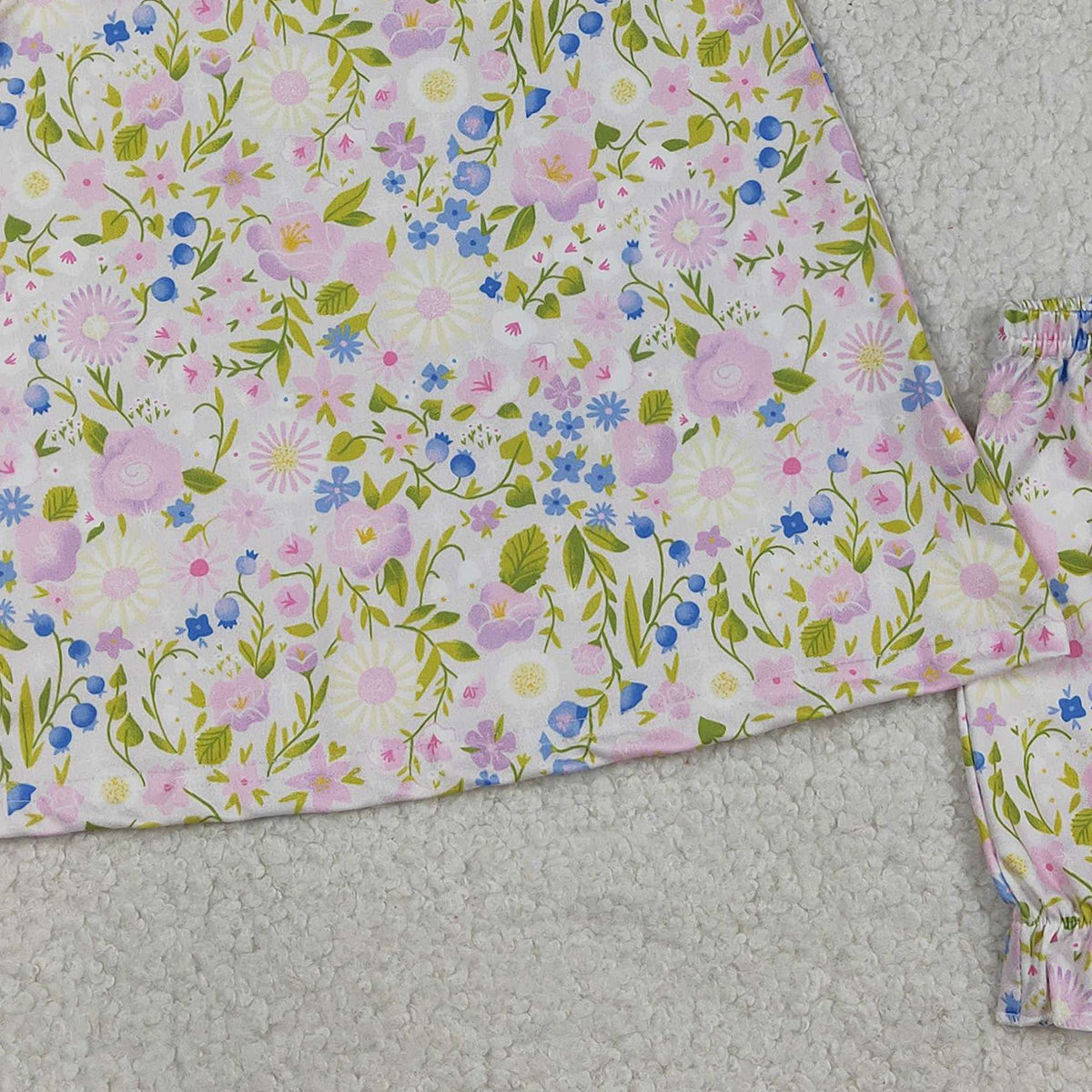 RTS NO MOQ GSSO2778 Baby Girls Pink Strap Floral Tunic Ruffle Shorts Outfit Set Cute Baby Girl Clothing Set