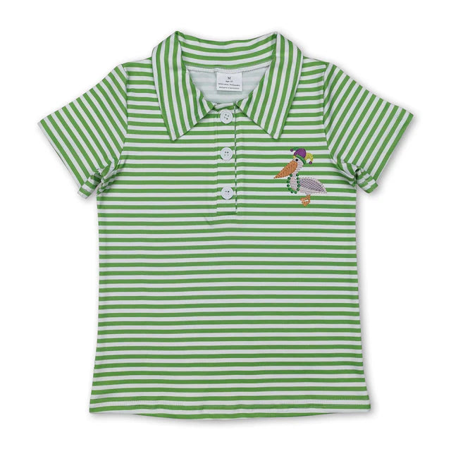 RTS NO MOQ Sibling Baby Boys Stripes Short Sleeve Tee Pullovers Tops