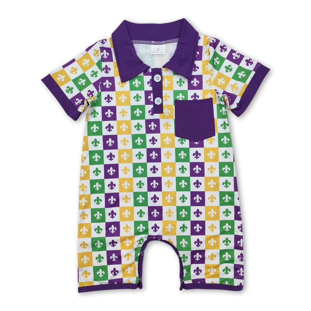 RTS NO MOQ Sibling Baby Infant Boys Pocket Rompers