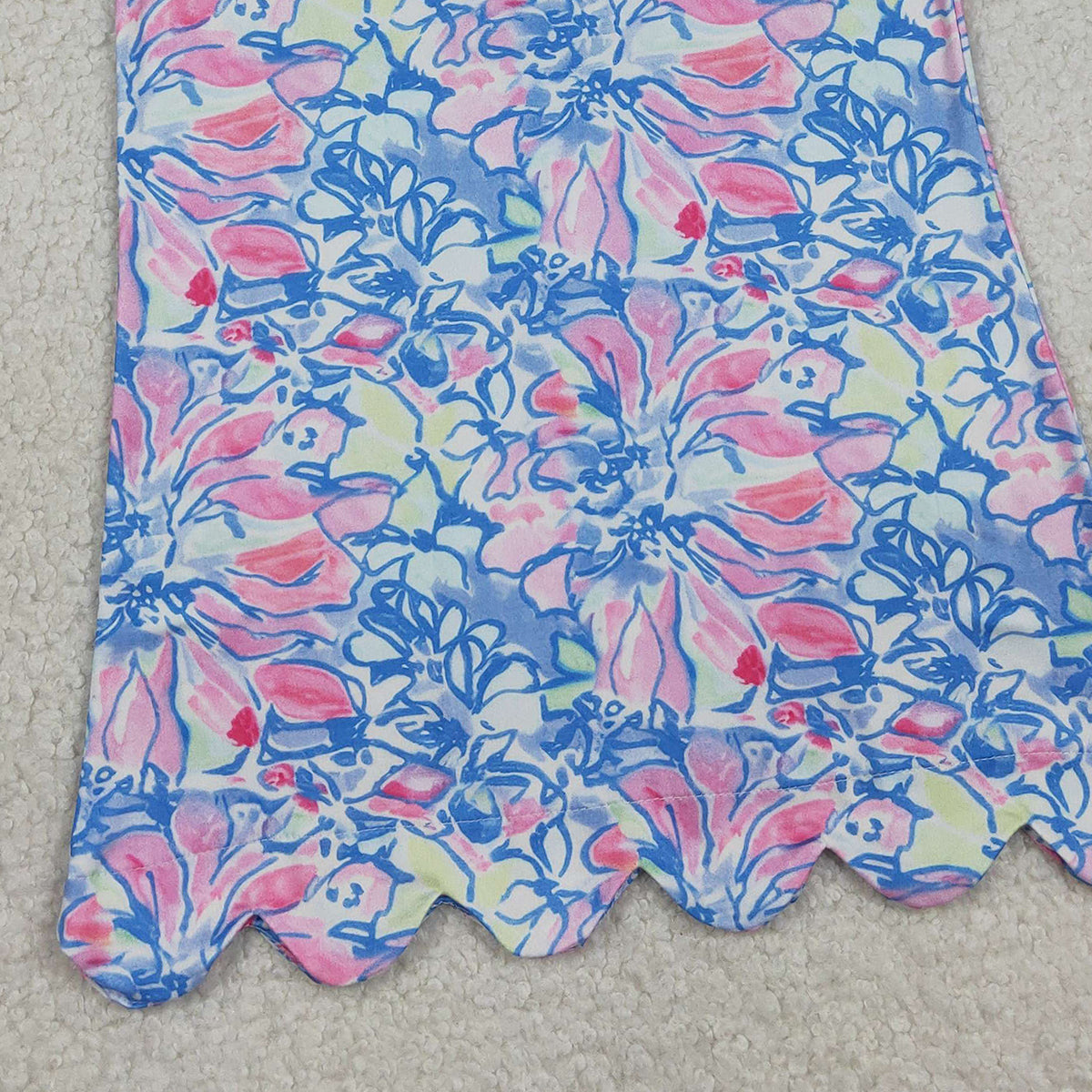 RTS NO MOQ GSD3627 Baby Girls  Sleeveless Ruffle Knee-Length Dress with Button Floral Print Children's Clothing