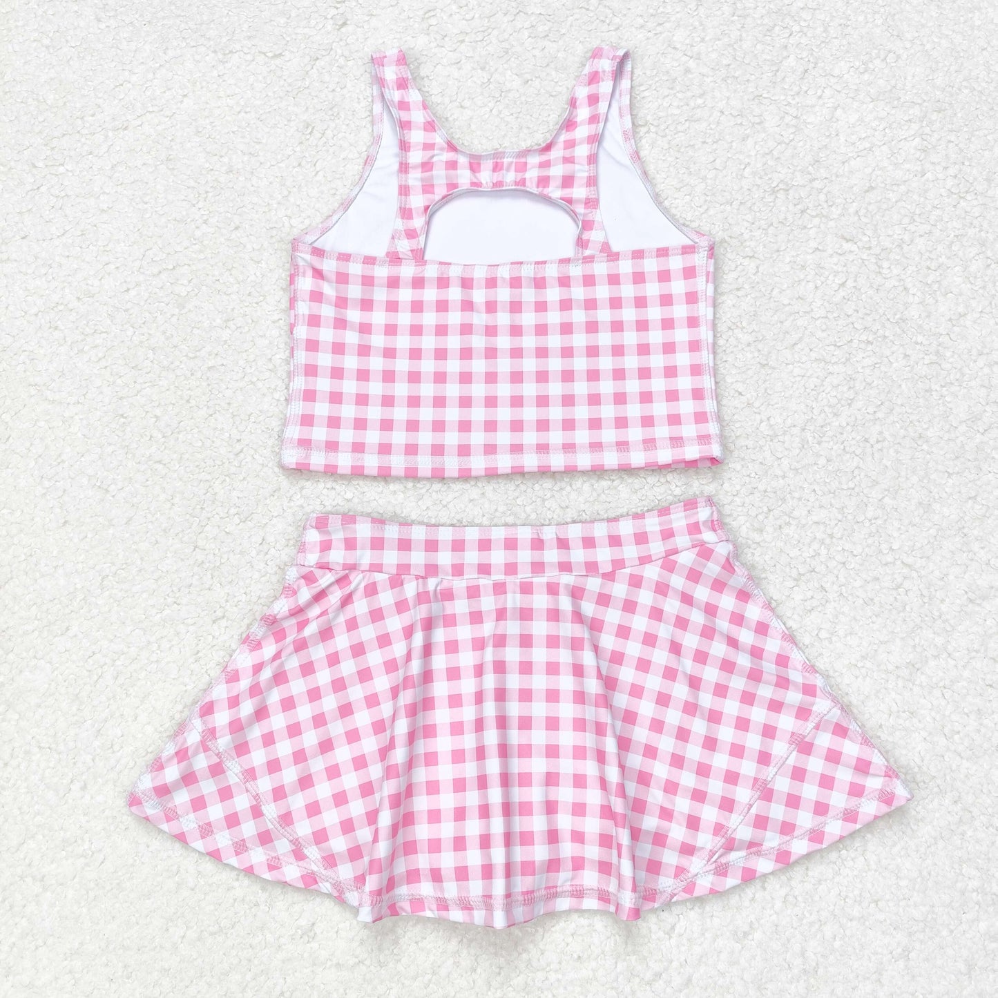 RTS NO MOQ baby girl clothes Short Skirt Set & Swimsuit