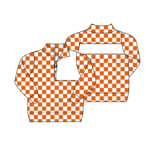 Custom moq 5 each style eta 6-7weeks baby girl clothes team orange long sleeve top-25.7.23