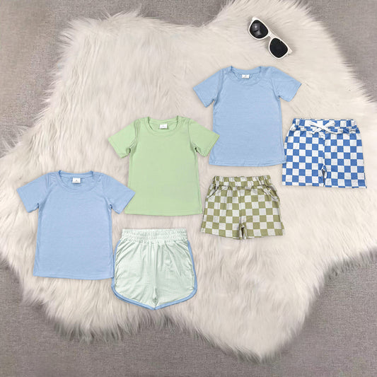RTS NO MOQ baby boys Clothes short sleeve shorts Sets