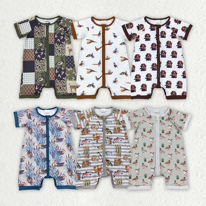 RTS NO MOQ Baby boy clothes Shorts Sleeve Romper Mixed Sizes