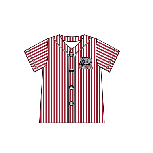 Custom moq 5 each style eta 6-7weeks baby girl clothes team red short sleeve top-25.7.23