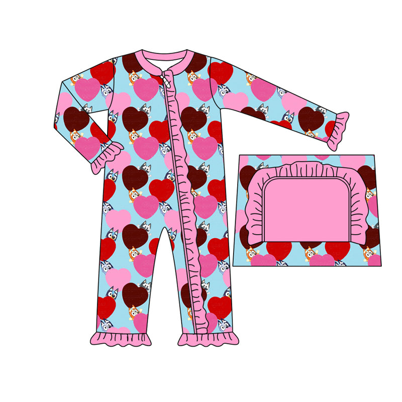 9.7 custom each style moq 5eta 4-6week Sibling Sister love rose red baby girls sets and rompers match family design