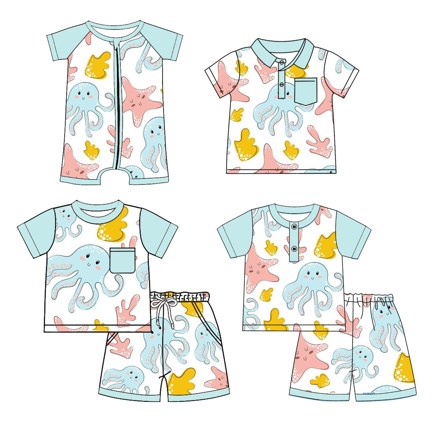 2.27 custom each style moq 5eta 4-6week Sibling Sister baby girl sets 1 and sets 2 and boy rompers and top match family design