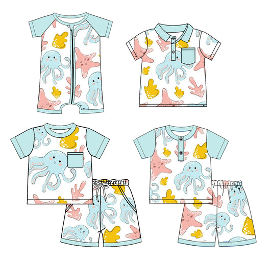2.27 custom each style moq 5eta 4-6week Sibling Sister baby girl sets 1 and sets 2 and boy rompers and top match family design