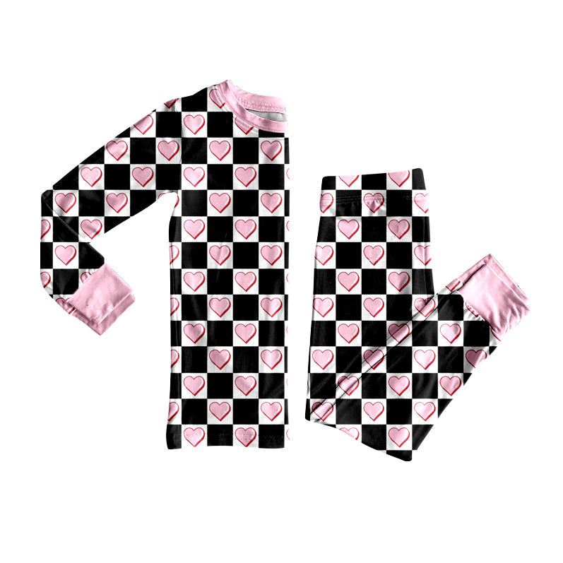 25.9.4 custom each style moq 5eta 4-6week Sibling Sisters love baby girl long sleeve pants sets and dress and rompers match family design