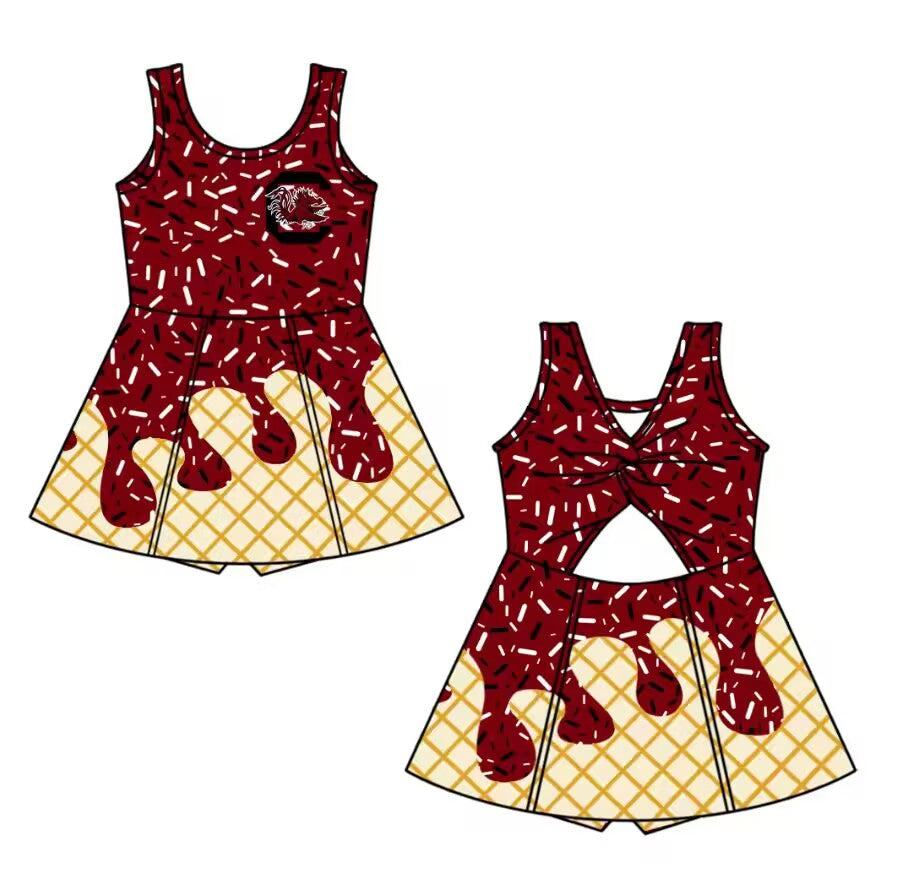 Custom moq 5 mix size milk silk summer teams baby girls clothes brick red shorts sets and hooded long sleeve top and short top 2 and dress and shorts 2-25.8.30
