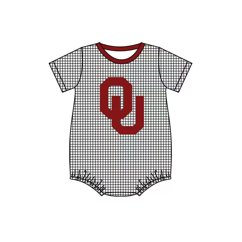 oklahoma sooners baby clothes team short sleeve boys summer romper