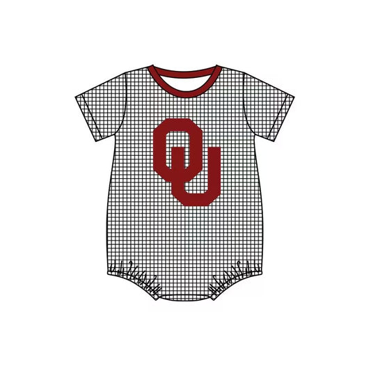 oklahoma sooners baby clothes team short sleeve boys summer romper