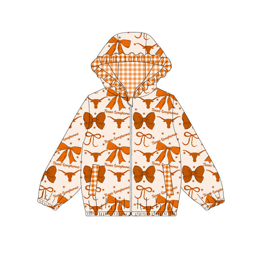 1003-Custom moq 8 mix size milk silk summer team baby girls clothes bow hooded long sleeve top-25.10.9
