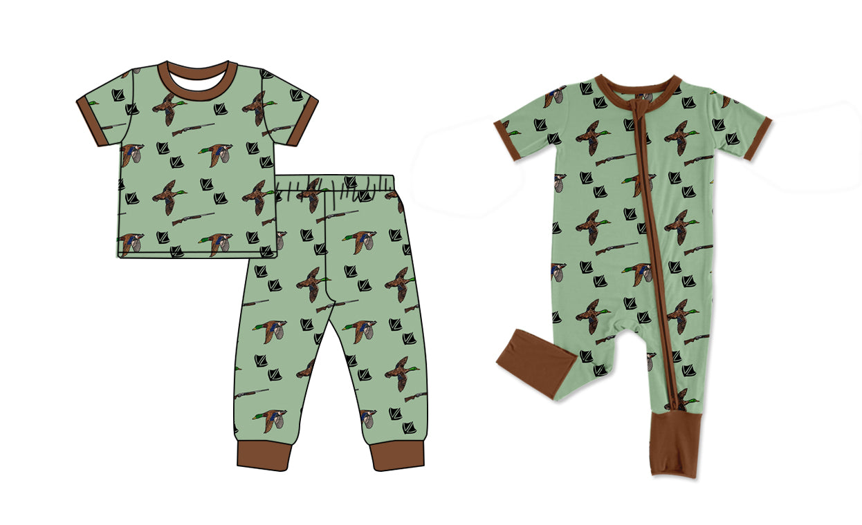 11.13 custom each style moq 5eta 4-6week Sibling Sister duck baby girls short sleeve sets and rompers match design