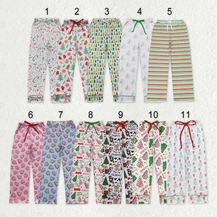 RTS NO MOQ Sibling adult clothes Christmas adult long pants