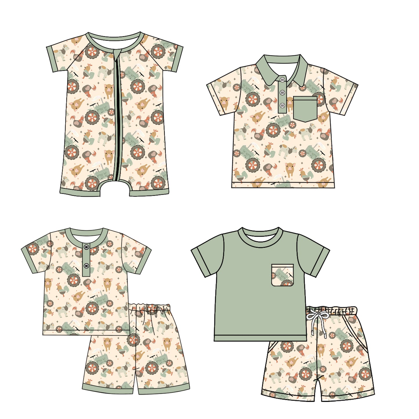 3.17 custom each style moq 5eta 4-6week Sibling Sister baby girl sets 1 and sets 2 and boy rompers and top match family design