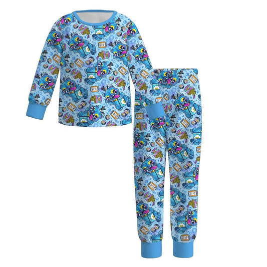 Custom moq 5 mix size milk silk baby girl clothes long sleeve pants sets