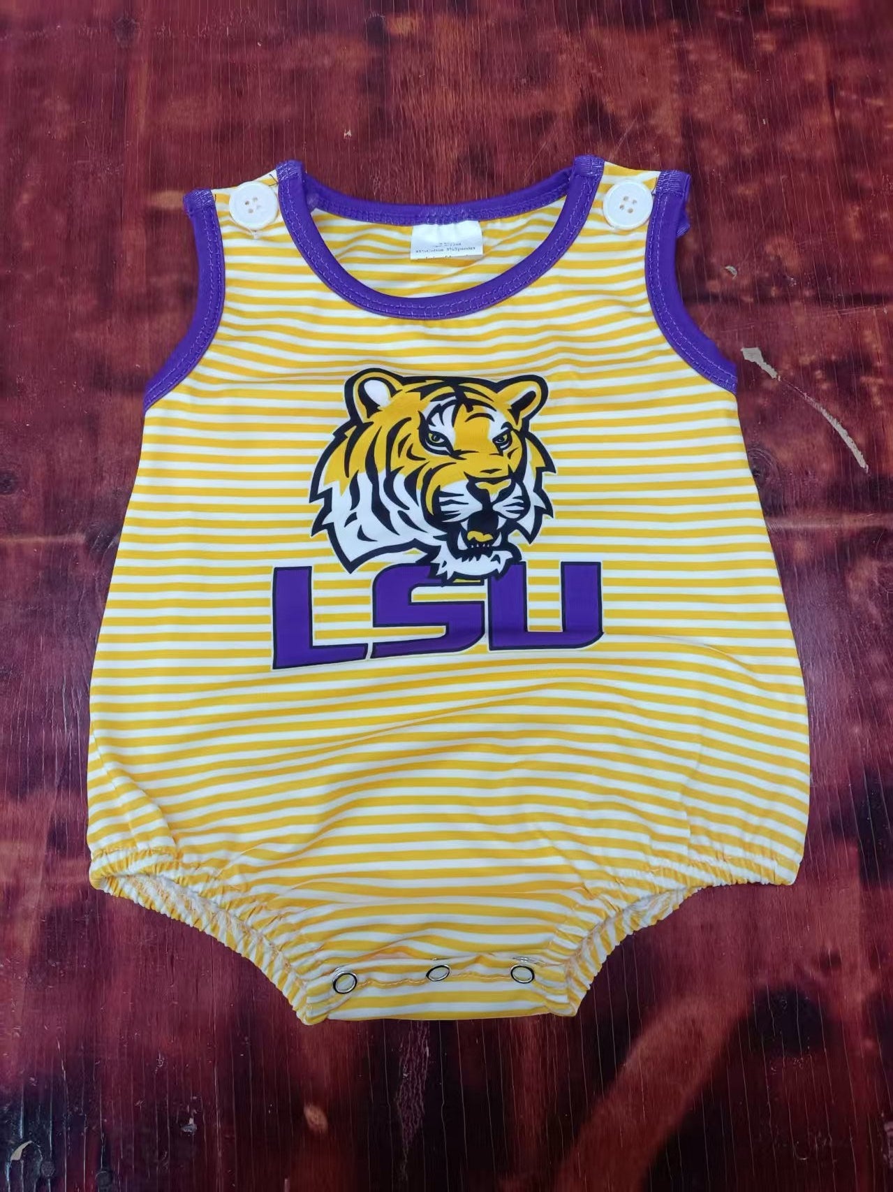 Custom moq 3 eta 6-7weeks baby boys clothes team yellow vest romper-25.5.10
