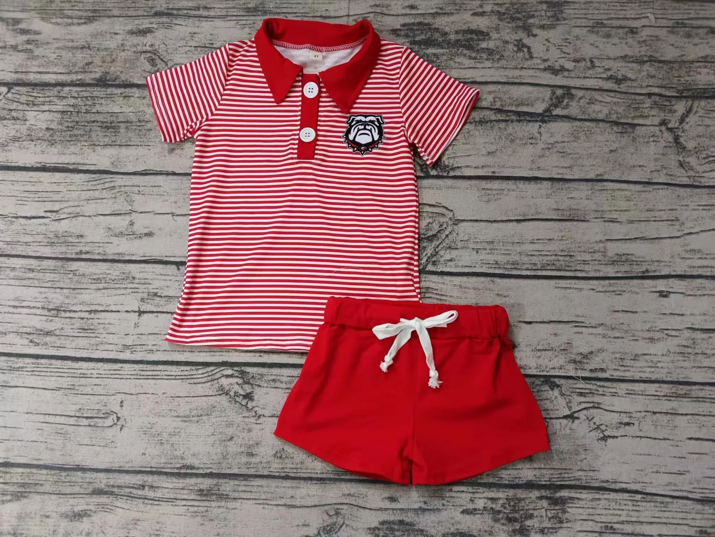 Deadline: May 15 custom no moq eta 5-6weeks georgia bulldogs boys sets