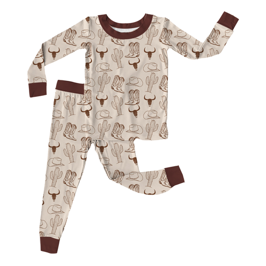 Custom moq 5 mix size milk silk baby boy clothes boots cow head long sleeve pants sets and romperr