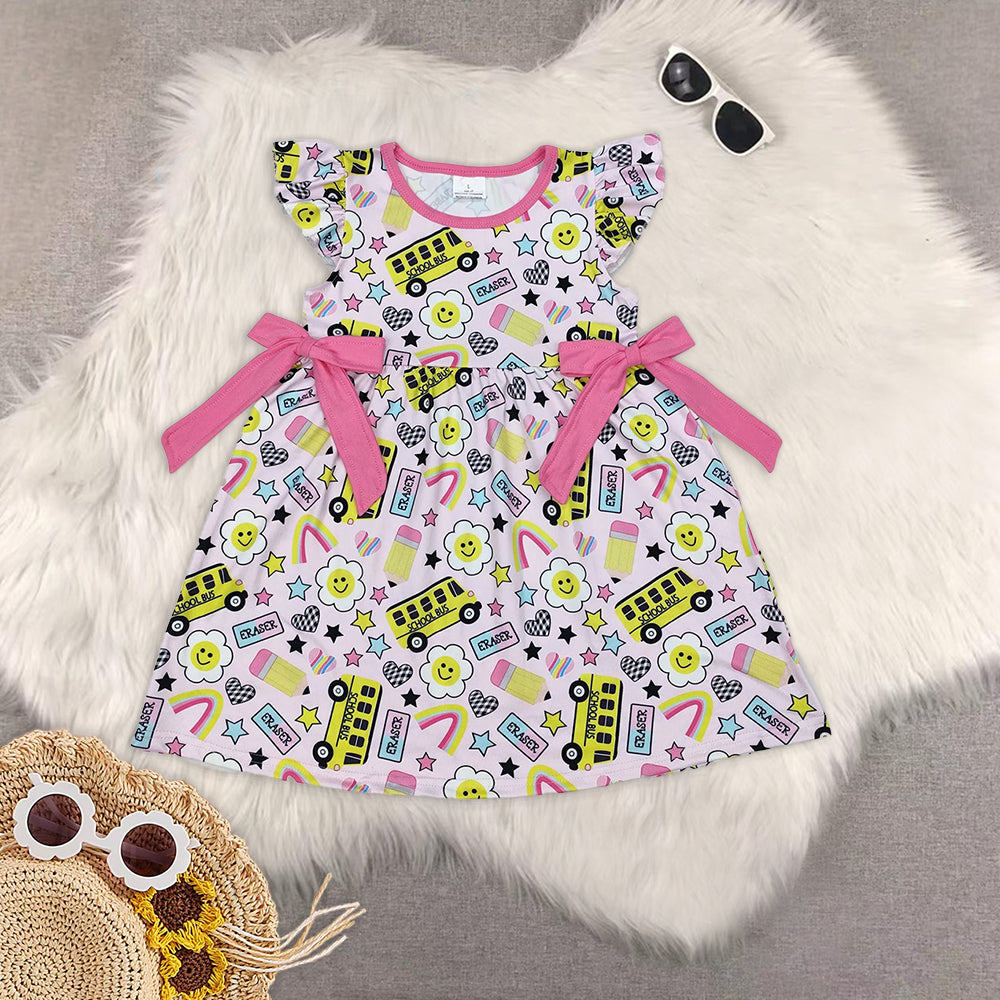 RTS baby girls clothes short Sleeve dress