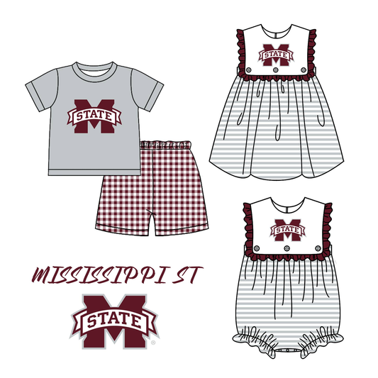 Custom moq 5 each style mix size milk silk baby kids clothes Summer gray set and dress and romper