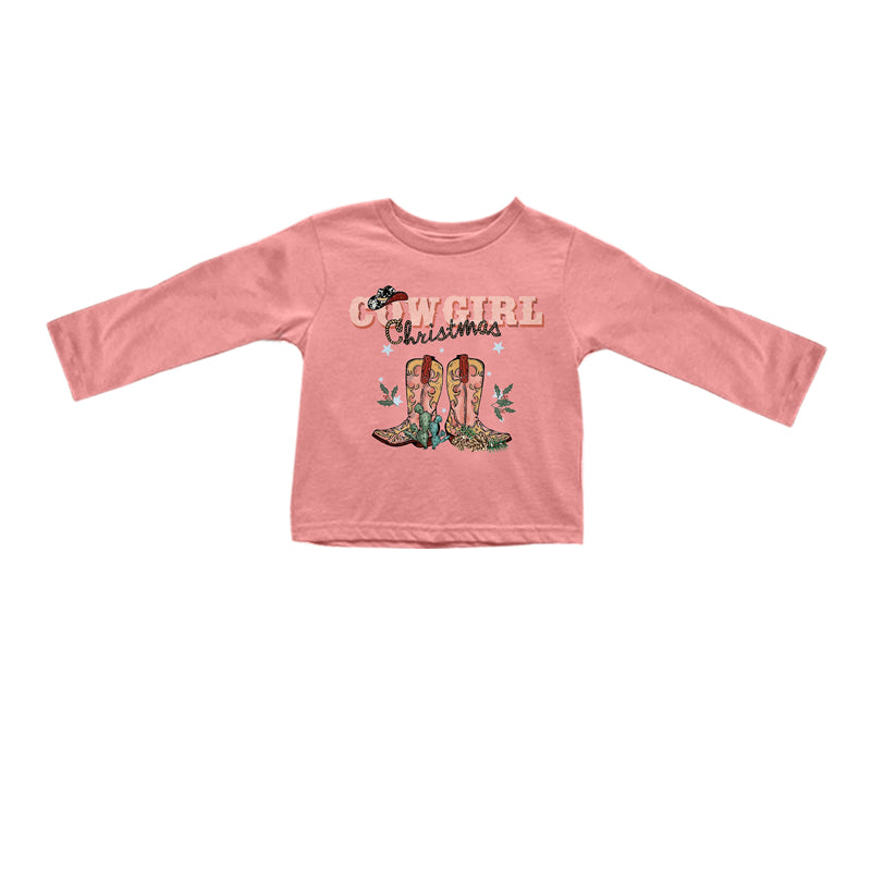 9.7 custom each style moq 5 eta 4-6week baby boys clothes cowgirl pink long sleeve top