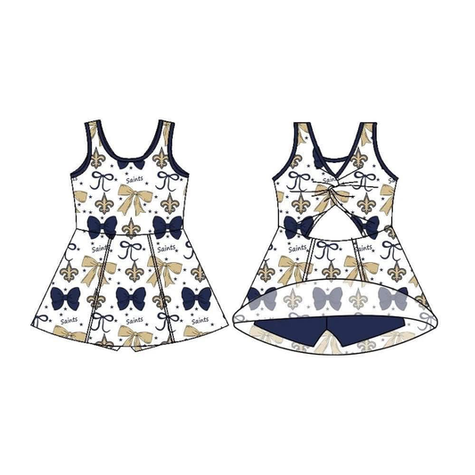 Custom moq 5 each style eta 6-7weeks baby girl clothes team dress