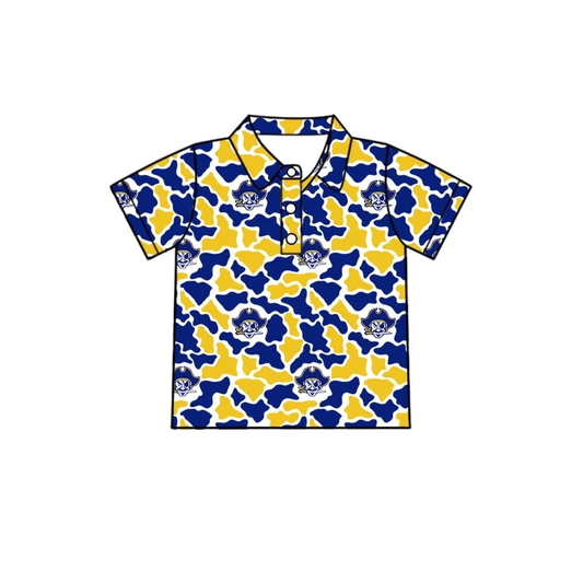 custom moq 5 mix size TH040706 camouflage boy top polos