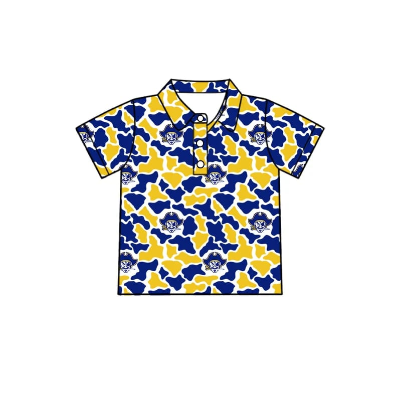 custom moq 5 mix size TH040706 camouflage boy top polos