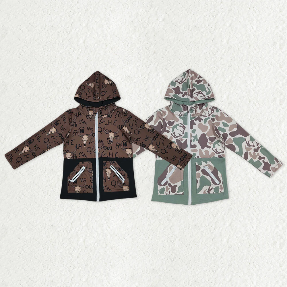 RTS NO MOQ Sibling Baby boy clothes western long-sleeved tops