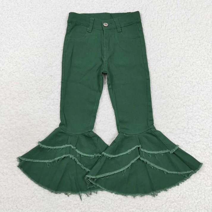 RTS NO MOQ Sibling Baby Girls Clothes Jeans: Flared & Ripped
